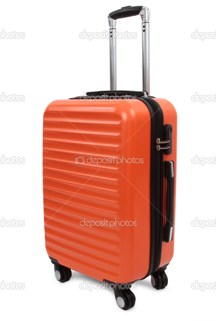 orange suitcase