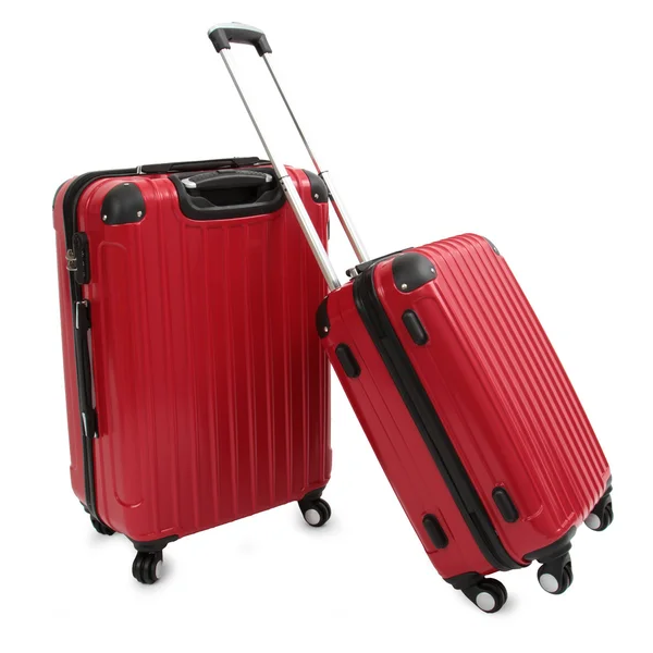 红色行李箱 — 图库照片