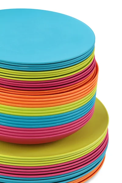 Plates stacked — Stock Photo, Image