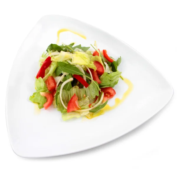 Fresh salad with ingredients — Stock Photo, Image