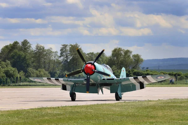 Airshow Pardubice Τσεχικη Δημοκρατια Μαΐου 2022 Hawker Sea Fury — Φωτογραφία Αρχείου