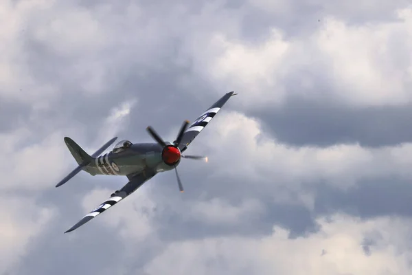 Pardubice Airshow Czech Republic Мая 2022 Hawker Sea Fury — стоковое фото