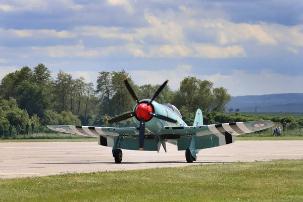 Pardubice Airshow République Tchèque Mai 2022 Hawker Sea Fury Images De Stock Libres De Droits
