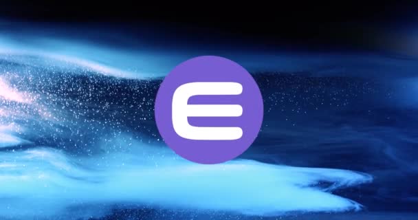 Enjin Coin ENJ Cryptocurrency. ENJ coin growth chart on the exchange, chart — Stock Video