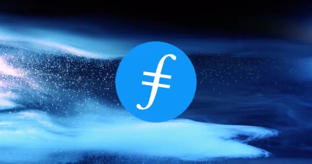 Filecoin FIL Cryptocurrency. FIL coin growth chart on the exchange, chart — Stock Video
