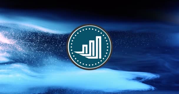 IDEX Cryptocurrency. IDEX coin growth chart on the exchange, chart — Stock Video