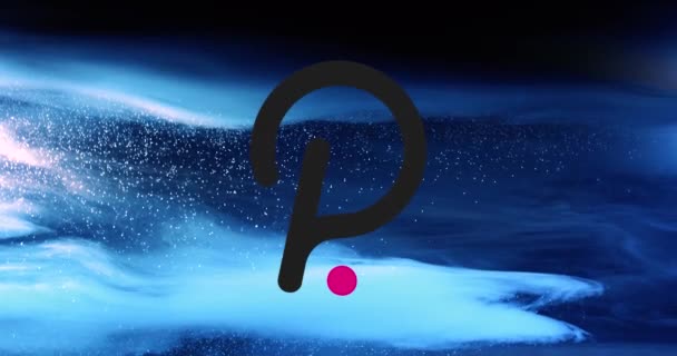 Polkadot DOT Cryptogeld. DOT munt groei grafiek op de beurs, grafiek — Stockvideo