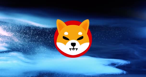 SHIBA INU Cryptocurrency. SHIB coin growth chart on the exchange, chart — Stockvideo