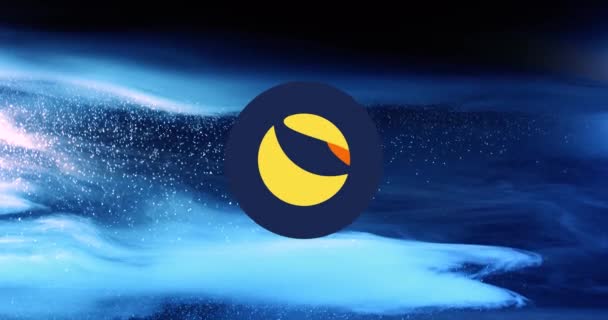 Terra LUNA Cryptocurrency. LUNA coin growth chart on the exchange, chart — Vídeo de Stock