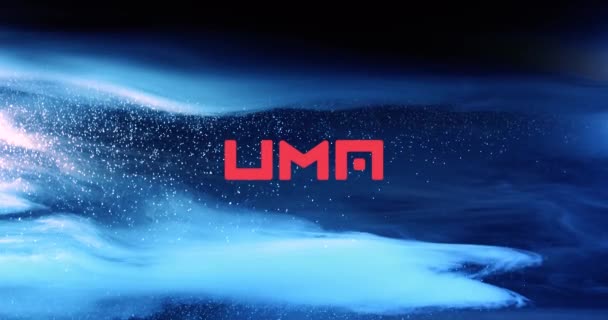 UMA Cryptogeld. UMA munt groei grafiek op de beurs, grafiek — Stockvideo