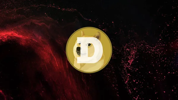 Dogecoin DOGE Kriptopara birimi. Döviz ve grafiğinde DOGE madeni para büyüme tablosu