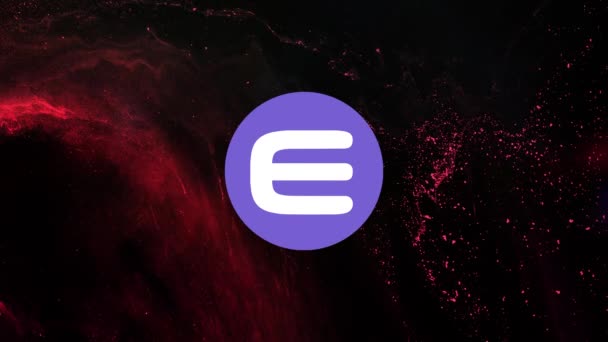 Enjin Coin ENJ Cryptocurrency. ENJ coin growth chart on the exchange, chart — Stock Video