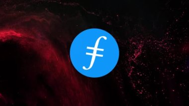 Dosya Para Kripto Para Birimi. Döviz ve grafiğinde FIL madeni para büyüme tablosu