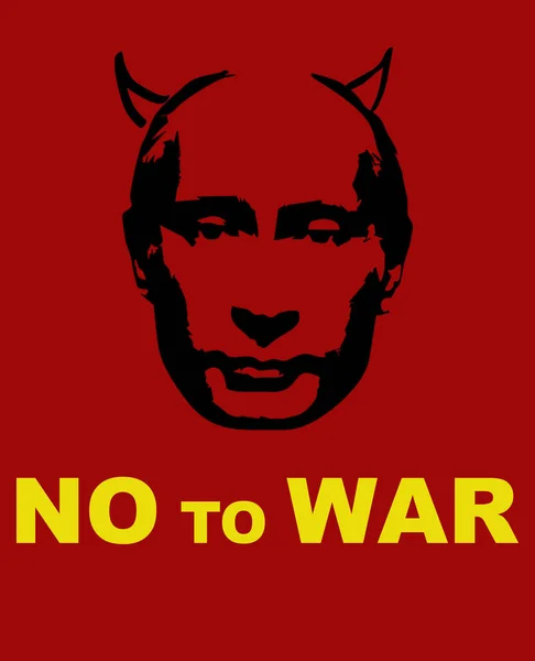 Ucrania y Rusia. Alto a la guerra, Putin criminal, no a la guerra, Fotos De Stock Sin Royalties Gratis