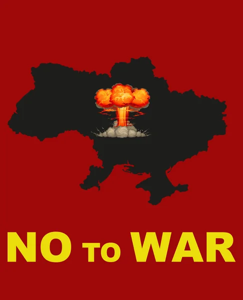 Ucrania y Rusia. Alto a la guerra, Putin criminal, no a la guerra, Imagen De Stock