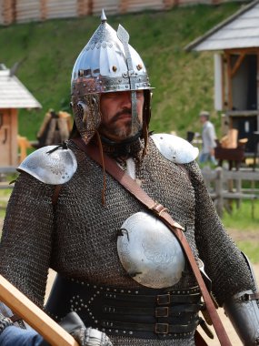 Ortaçağ warrior - zengin Kiev rus knight