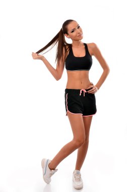 onun kuyruk çekerek fitness Bayan
