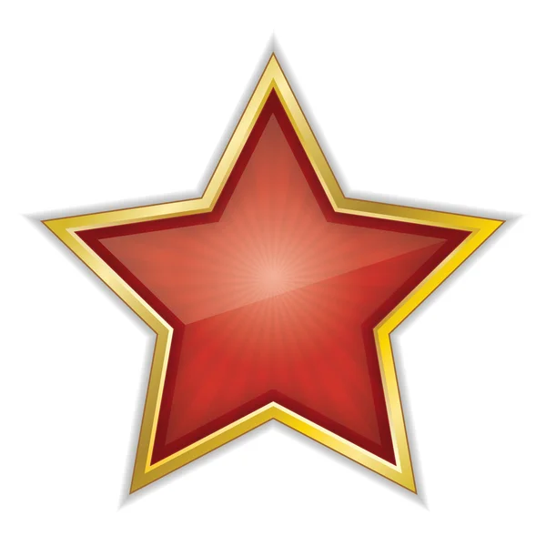 Kırmızı Yıldız Vektör İllüstrasyonu