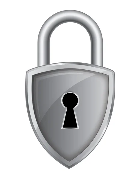 Lock Pad Sicherheit Logo Vektor Illustration — Stockvektor