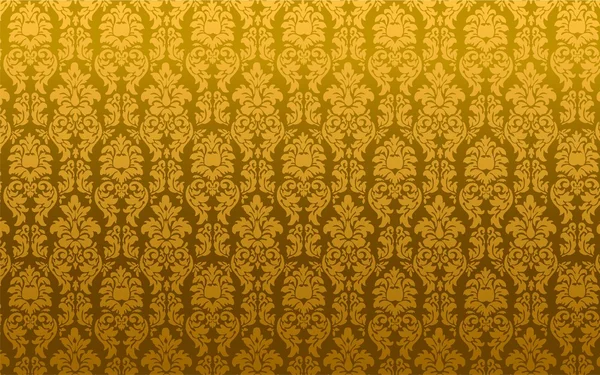 Altın sorunsuz damask vektör çizim
