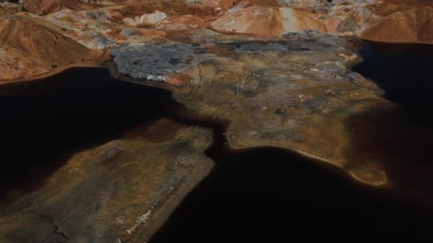 Mars 'ın manzara yüzeyinin üst görüntüsü — Stok video