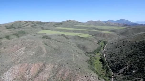 Rolling hills elicottero girato sopra Idaho, Stati Uniti — Video Stock