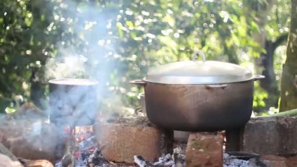 A Dominikai Köztársaság szoros lövés főzés — Stock videók