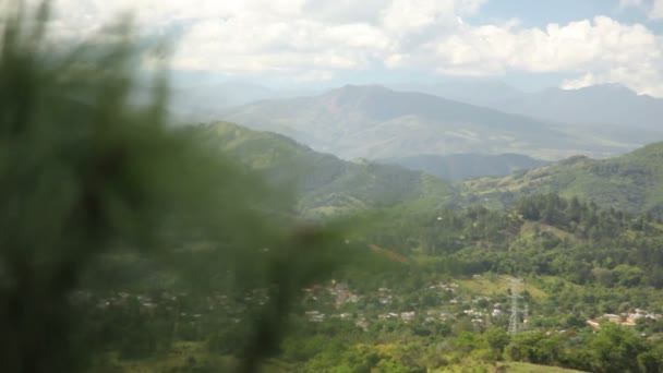 Rack focus Colline République dominicaine . — Video