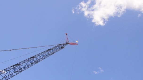 Construction crane. — Stock Video
