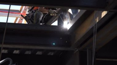 Kaynak adam ağır çekim çekim.