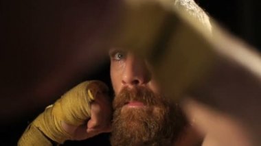 boksör yavaş hareket sıkı atış