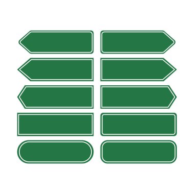 Çeşitli detaylı ve düzenlenebilir yol işaretlerinden oluşan geniş bir set. Yazdırma, web siteleri ve uygulamalar için iyi çözüm.