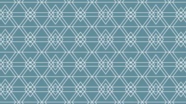 Zarif geometrik desen, kusursuz döngü animasyon arka plan, güzel dekoratif hareketli süs..