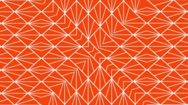 Zarif geometrik desen, kusursuz döngü animasyon arka plan, güzel dekoratif hareketli süs..