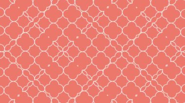 Zarif geometrik desen, kusursuz döngü animasyon arka plan, güzel dekoratif hareketli süs..