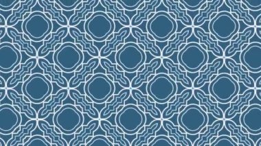 Zarif geometrik desen, kusursuz döngü animasyon arka plan, güzel dekoratif hareketli süs..
