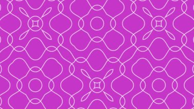 Zarif geometrik desen, kusursuz döngü animasyon arka plan, güzel dekoratif hareketli süs..