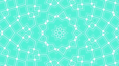 Geometrik şablon, dikişsiz döngü animasyon arka plan, dekoratif tarzda geometrik süs, güzel animasyon duvar kağıdı izi.