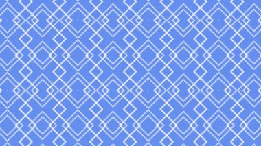 Geometrik şablon, dikişsiz döngü animasyon arka plan, dekoratif tarzda geometrik süs, güzel animasyon duvar kağıdı izi.