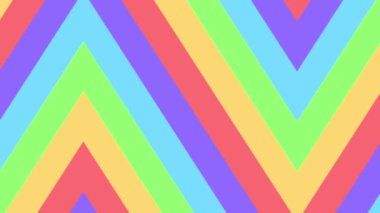 Geometrik şablon, dikişsiz döngü animasyon arka plan, dekoratif tarzda geometrik süs, güzel animasyon duvar kağıdı izi.