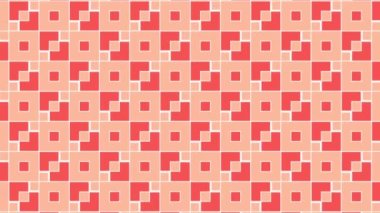 Geometrik şablon, dikişsiz döngü animasyon arka plan, dekoratif tarzda geometrik süs, güzel animasyon duvar kağıdı izi.