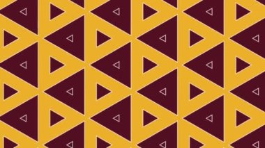 Geometrik şablon, dikişsiz döngü animasyon arka plan, dekoratif tarzda geometrik süs, güzel animasyon duvar kağıdı izi.