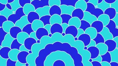 Güzel geometrik dikişsiz döngüler, hareketli geometrik dekoratif zarif süslemeler sonsuz arkaplan.