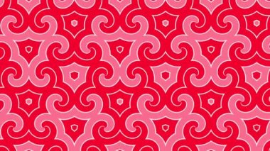 Güzel geometrik dikişsiz döngüler, hareketli geometrik dekoratif zarif süslemeler sonsuz arkaplan.