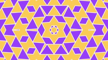 Güzel geometrik dikişsiz döngüler, hareketli geometrik dekoratif zarif süslemeler sonsuz arkaplan.