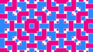 Güzel geometrik dikişsiz döngüler, hareketli geometrik dekoratif zarif süslemeler sonsuz arkaplan.