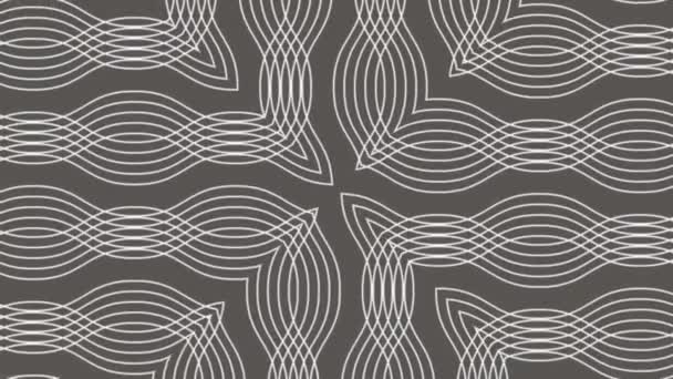 Elegant Geometrisch Patroon Naadloze Looping Geanimeerde Achtergrond Mooie Decoratieve Bewegende — Stockvideo