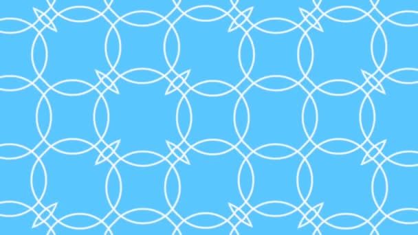 Geometrische Muster Nahtlose Schleife Animierten Hintergrund Geometrische Ornament Dekorativen Stil — Stockvideo