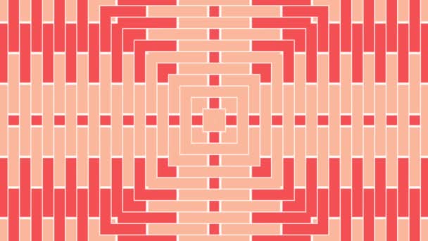 Geometrische Patroon Naadloos Lussen Geanimeerde Achtergrond Geometrische Ornament Decoratieve Stijl — Stockvideo