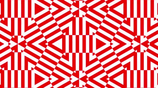 Mooi Geometrisch Naadloos Lussen Patroon Bewegende Geometrische Decoratieve Elegante Ornament — Stockvideo